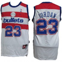 NBA Washington Wizards 23 Michael Jordan Throwback Jersey Hardwood Classics White Swingman