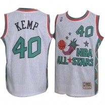 Nike NBA Seattle SuperSonics 40 Shawn Kemp 1996 All Star Jersey White Throwback