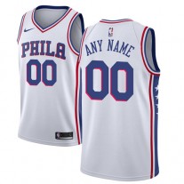 Cheap 76ers Custom White Jerseys Association Edition For Sale