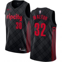 Cheap Bill Walton Men In Blazers City Black NBA Jerseys