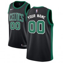 Cheap Celtics Black Custom Jersey Statement Edition For Sale