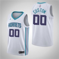 Cheap Custom Hornets White Association NBA Jerseys For Sale