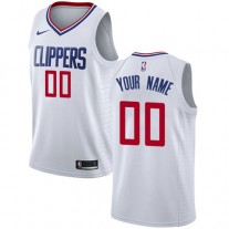 Cheap Customized LA Clippers White Jersey Association For Sale