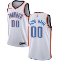 Cheap Customized Thunder Association Edition White Jersey Sale