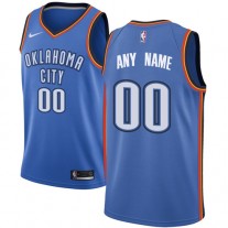 Cheap Thunder Nike Custom Jersey Blue Icon Edition For Sale