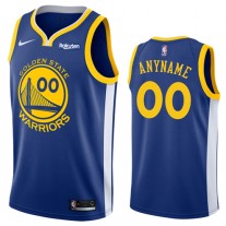 Cheap Warriors Custom Icon NBA Jerseys Royal For Sale