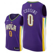 Demarcus Cousins NOLA Pelicans City Jersey Purple Cheap Sale