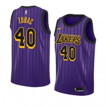 Ivica Zubac Black Purple Lakers City Edition Jersey For Cheap Sale