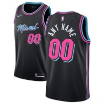 Wholesale Customized Heat Black NBA Jerseys City Edition