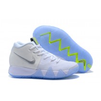 Nike Kyrie Irving 4 White fluorescent green Basketball Shoes