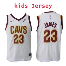 Nike NBA Kids Cleveland Cavaliers #23 LeBron James Jersey White
