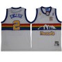 NBA Denver Nuggets 2 Alex English Throwback Jersey White Rainbow Swingman Hardwood Classics