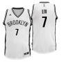 Nike NBA Brooklyn Nets 7 Jeremy Lin Jersey Home White Swingman