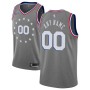 Cheap 76ers Custom NBA Jerseys City Edition Charcoal For Sale