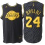 Kobe Bryant Lakers Static Fashion Black Gold Jersey Cheap Sale