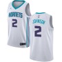 Larry Johnson Hornets Home White Jordan Jersey NBA Cheap Sale